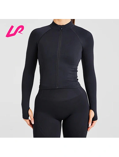 seamless zip up jacket